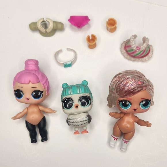 LOL Surprise Confetti Chill Cozy Babe + Dreamin BB Glitter + Pet Wizard of Owl - Picture 3 of 7